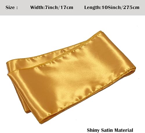 Vista 25 de Bandas de satén para silla, lazos para silla, 12 lazos para silla, bandas traseras para bodas, fiestas, eventos, banquetes, decoración de fundas