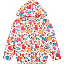 Popshion Toddler Girls Fleece Jackets Cotton Unicorn Hoodie Sweatshirt Fall Winter Zipper Coat Warm Hooded Sweater 2t-7t
