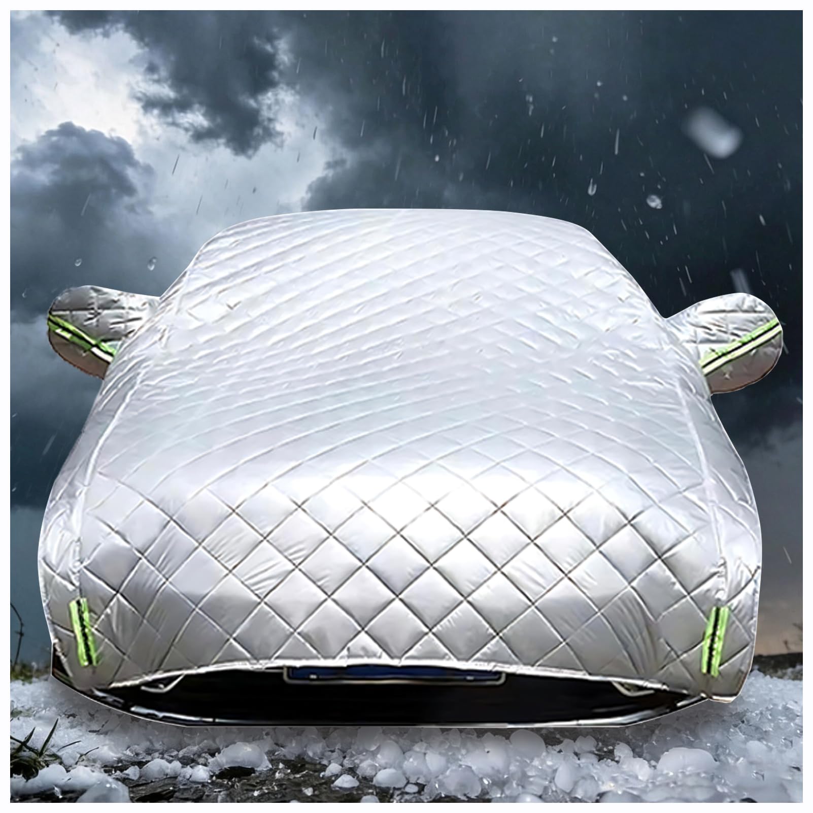 Anti-grêle Bache Voiture Exterieur pour Volkswagen Polo 6,Demi-Housse De Voiture Épaissie Extérieur,Anti-UV Grele Rayure Neige épaissi Tous Temps,Résistant fh5y