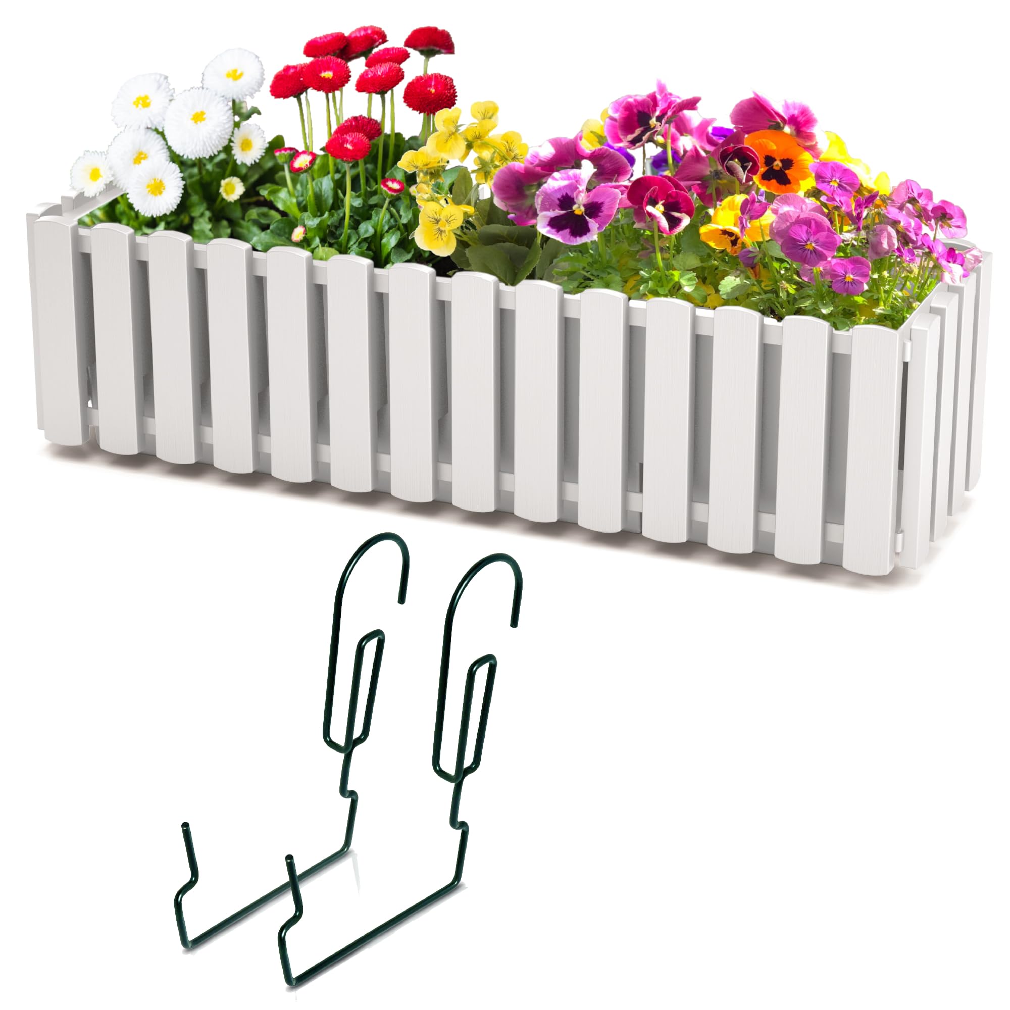 alpfa blumenkasten Blumenkasten fr Europalette Pflanzkasten Zink 38 cm  UNUS