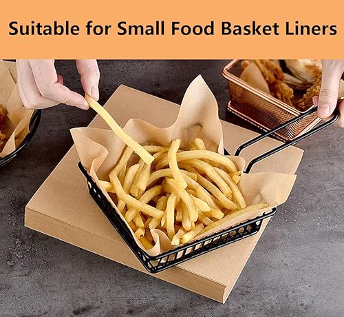 Miniatura 7 de Vlwltl 100 hojas redondas de papel pergamino de 6 pulgadas, papel de hamburguesa blanca, hojas de papel de cera para alimentos, separación de patty