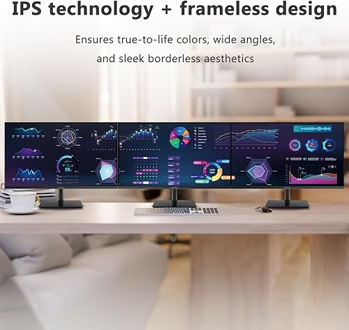 Miniatura 15 de Monitor de 24 pulgadas, monitor de computadora Z-Edge, Full HD 1920 x 1080p IPS 100Hz Monitor de PC con HDMI, VGA, sin marco, pantalla antirreflejos
