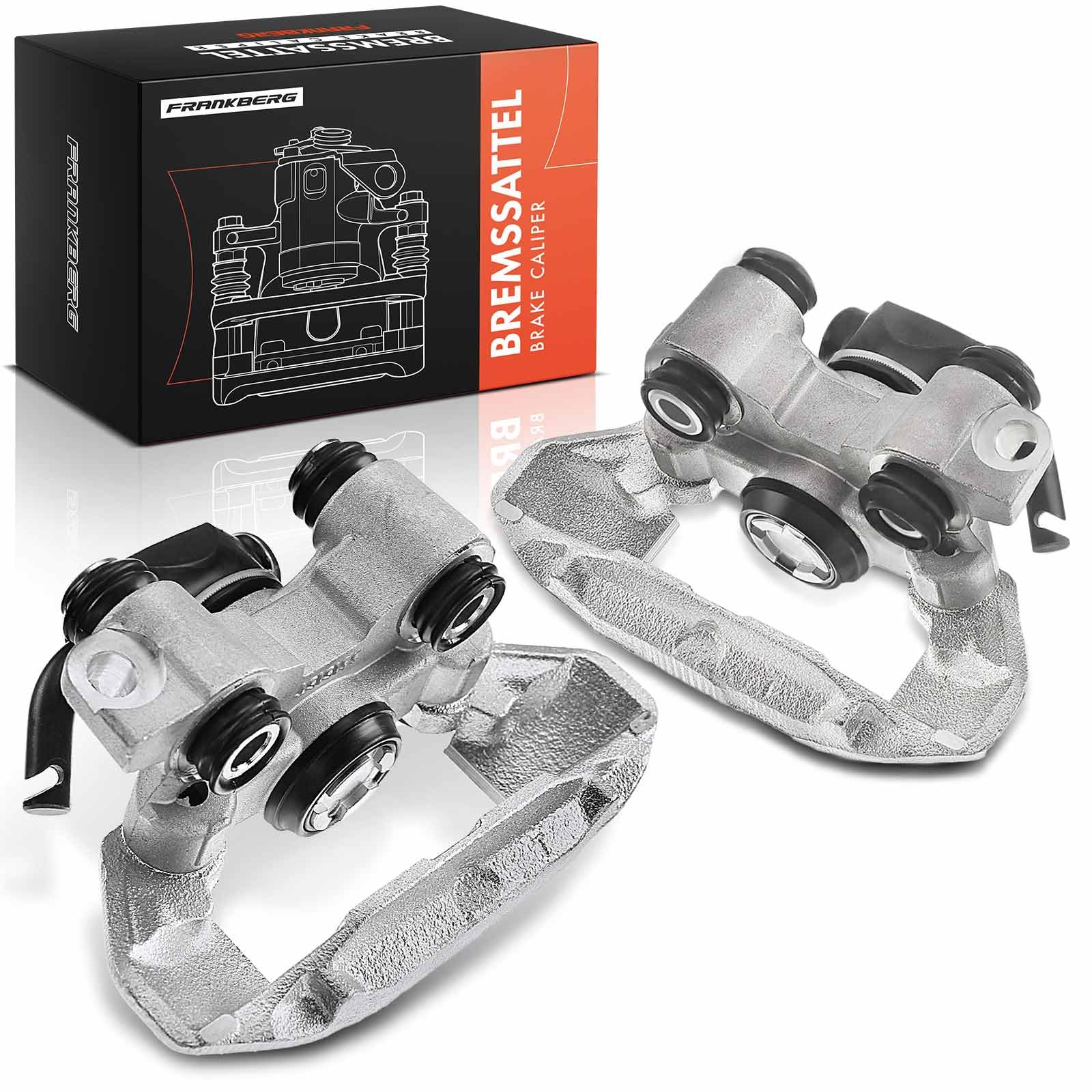 Frankberg 2x Pinza Freno Posteriore Sinistra Destra allum.i.n.io Compatibile con 206 CC 206 206 SW Clio I 11 19 I 19 I Chamade 19 II Super 5 106 II 205 I 205 II 306 Replace# 440162