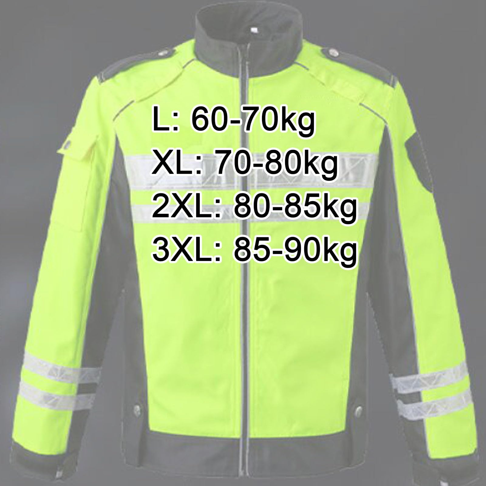 Chaqueta de Alta Visibilidad Chaqueta Softshell de Advertencia Tela Oxford Impermeable Chubasquero de Alta Visibilidad Excursionismo Bicicleta Chaqueta Ropa Deportiva Exteriores,3XL,Yellow