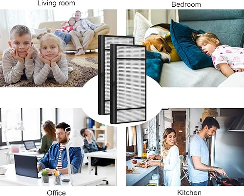 Miniatura 6 de Nyingchi Filtro HEPA HRF-H1, compatible con purificador de aire Honeywell HPA050, HPA060, HPA150, HPA160, HHT055 y HHT155. Parte # HRF-H1, HRF-H2 y