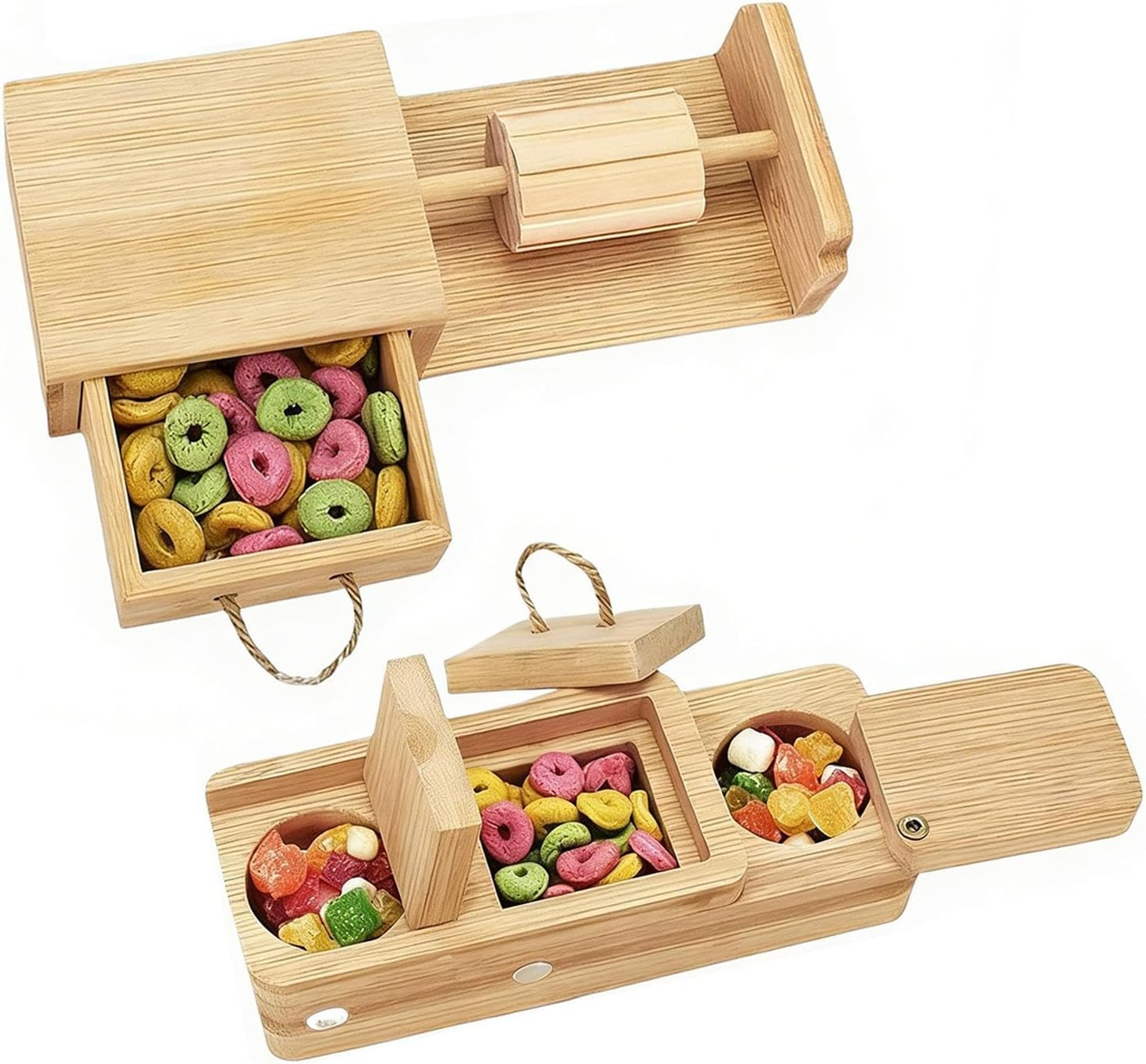 Hamster Enrichment Toys Animal – Compact Wooden Foraging Interactive Toy, Modern, Small Pet Exercise, Game Guinea Hog Ferret Bunny | Guinea Hog Ferret Bunny Chinchilla Hedgehog Gerbil