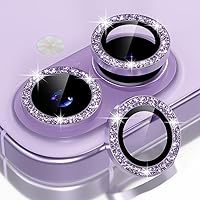 Vista 9 de Choiche Compatible para iPhone 15/iPhone 15 Plus Protector de Lente de Cámara Brillante, Vidrio Templado 9H Cubierta de Cámara Protector de Pantalla