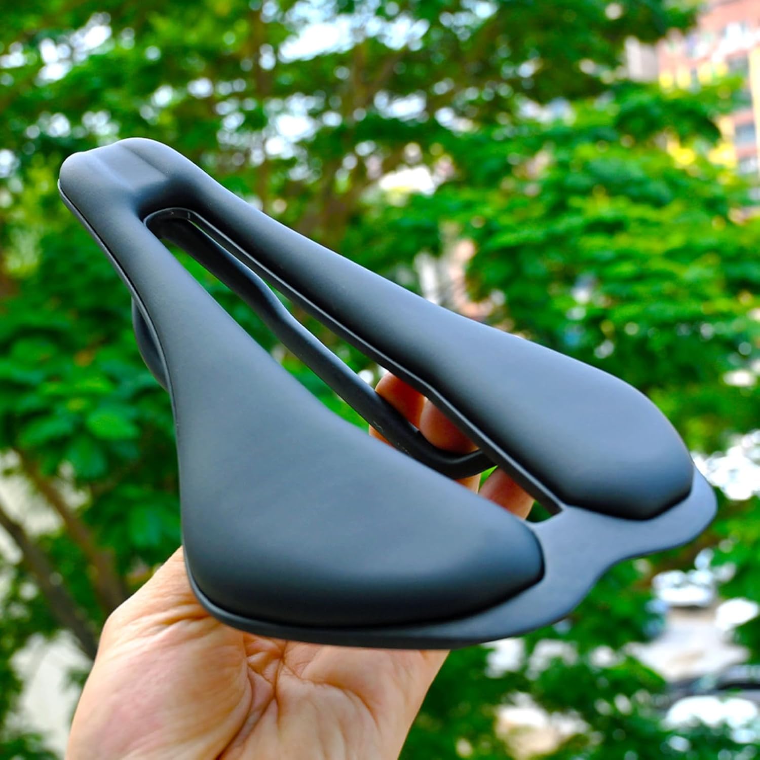 Hollows Bicycles Saddles Shocked Absorbing Long Distances Seated Cushions for Adult Cycling Sports Training Quickly Install Bike