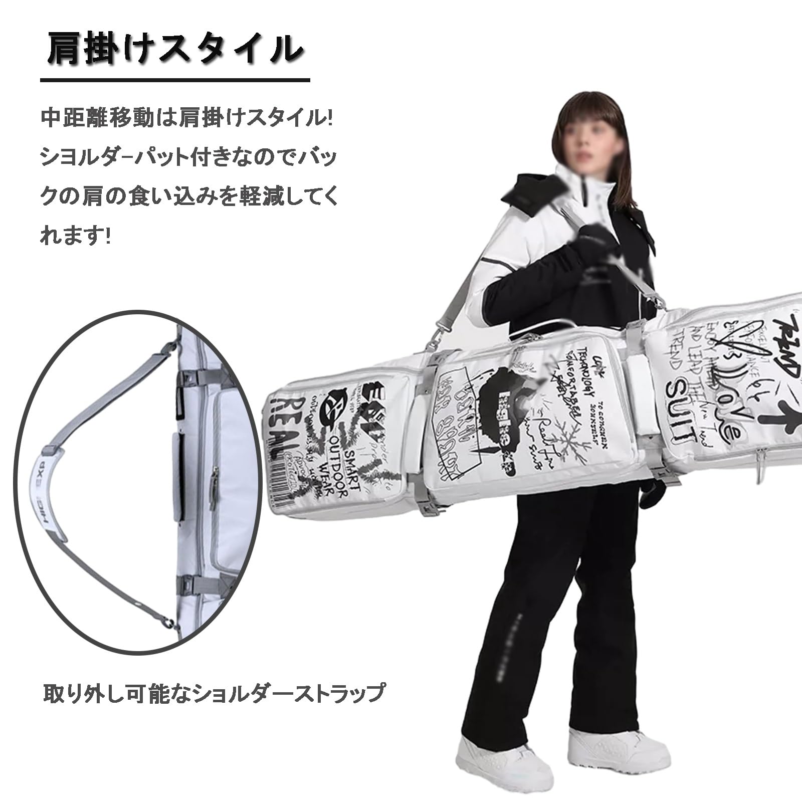 Amazon.co.jp: オリジナル スノーボードケース オールインワン 4WAY Amazon.co.jp: オリジナル スノーボードケース オールインワン 4WAY