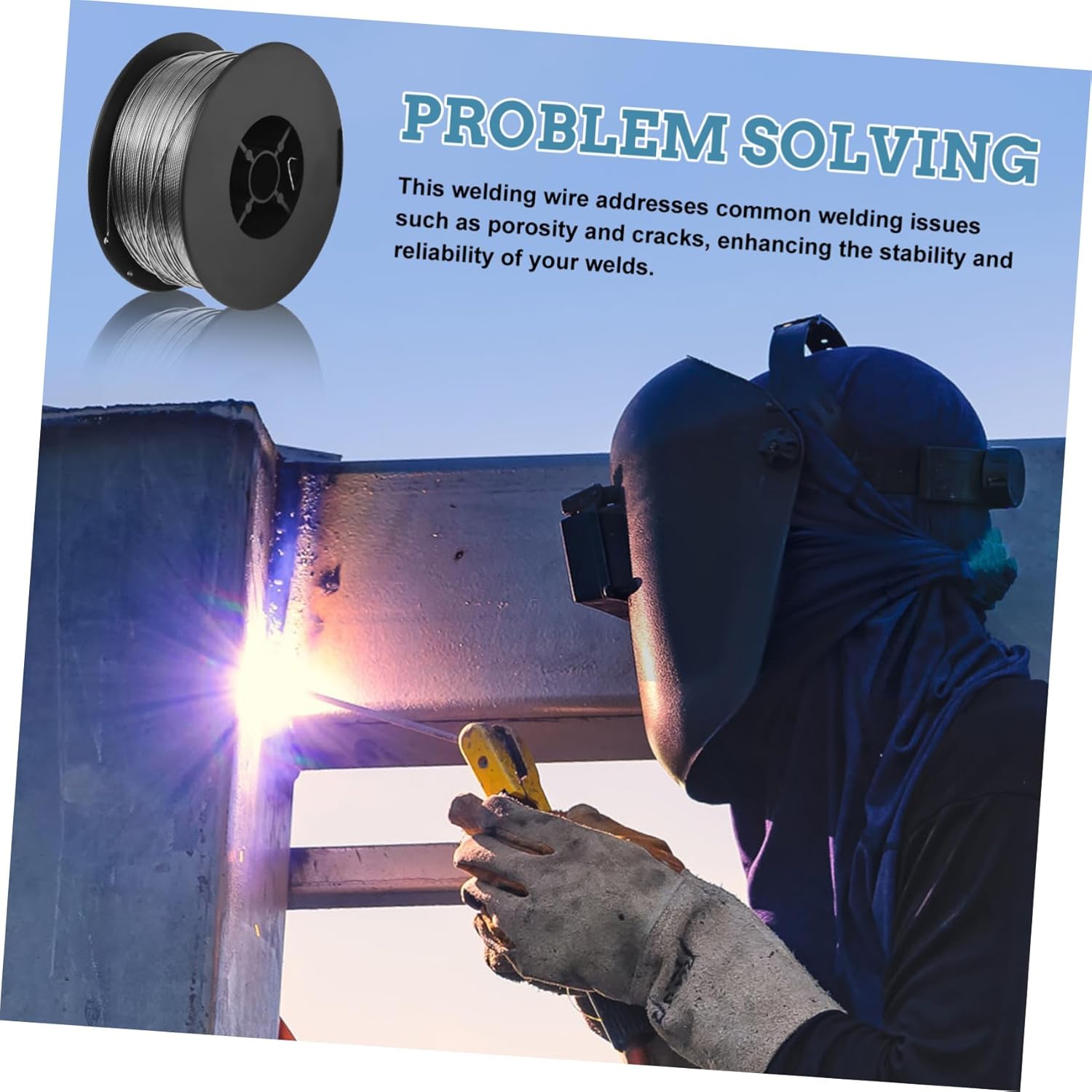 3rolls Gasless Flux Cored Welding Wire for Steel Easy to Use Welding Spool for Home Repairs and Projects Ample for Extended Use