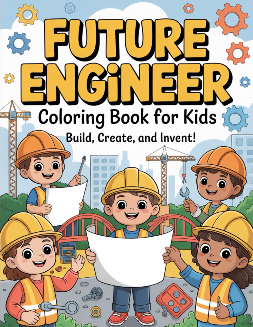 Future Engineer Coloring Book Fun STEM Coloring Pages of Robots, Bridges, Smart Cities, Machines & Inventions | Educational Engineering Activity Book ... STEM Learning & Big Dreams for Future Enginee