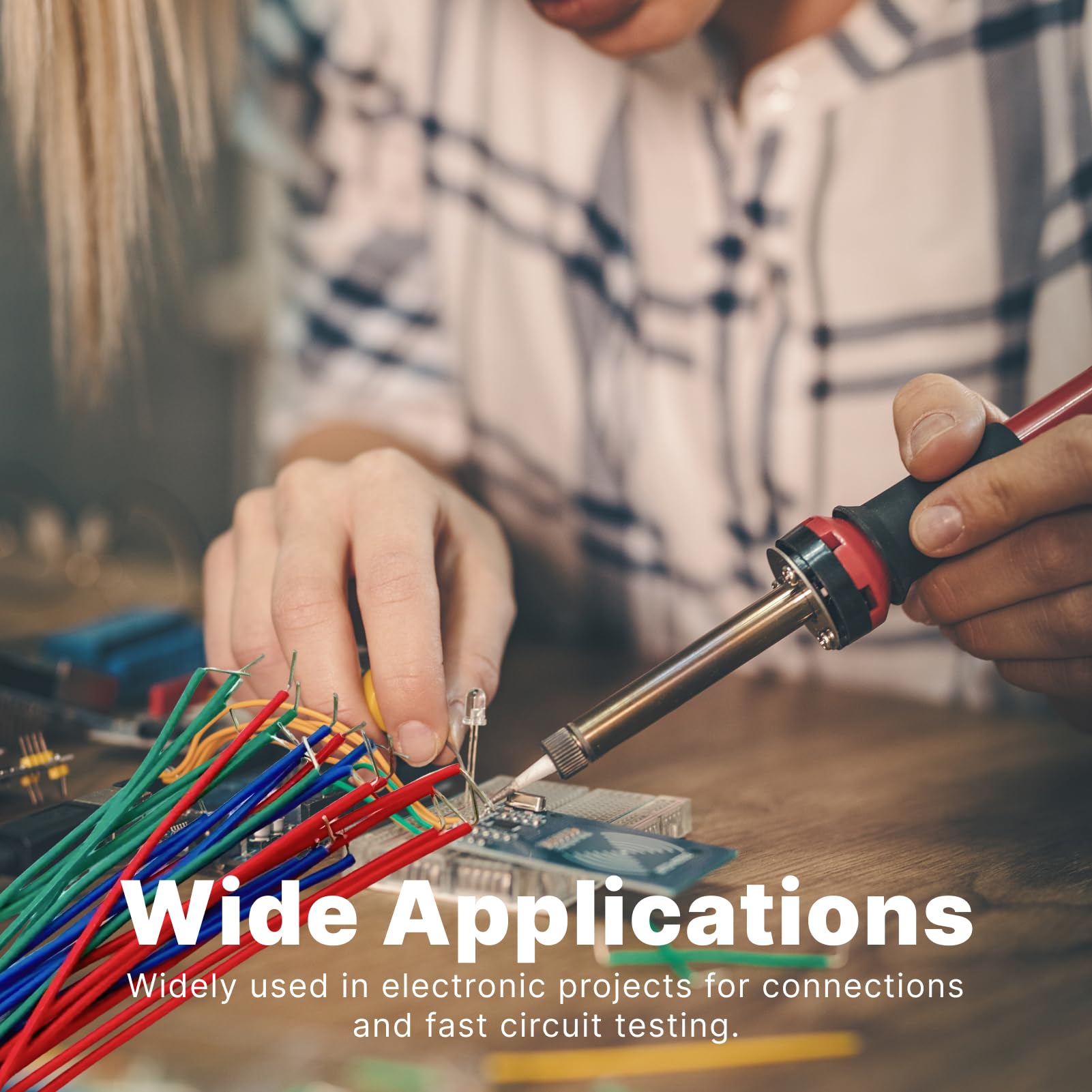 840 Stück Breadboard Jumper Wire Set – 14 Längen (2-125 Mm), Mit Sortierbox, Für Elektronik-Projekte