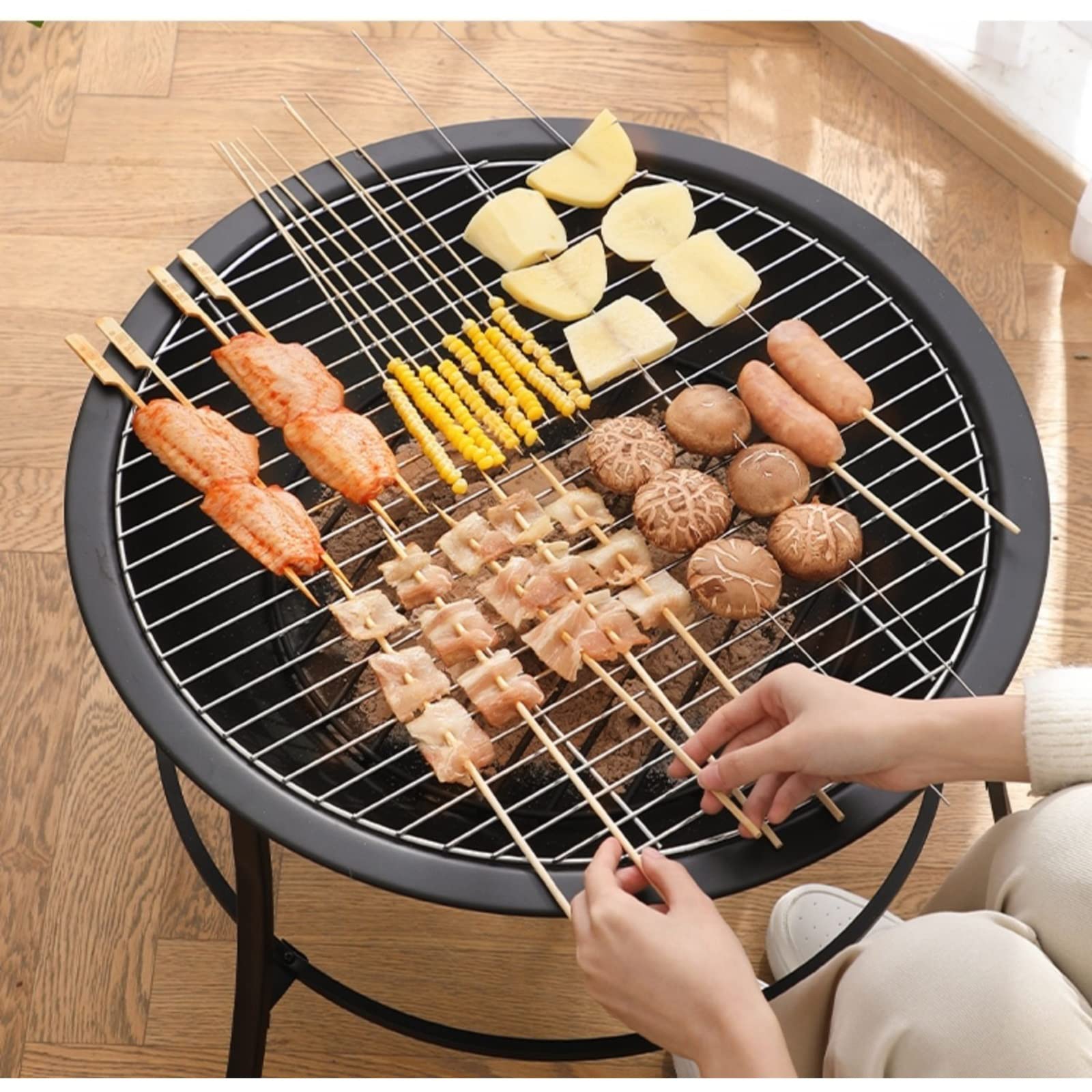 Grill Grillowy Stół do grillowania Grill Domowy węgiel drzewny Ogrzewanie Palenisko Piekarnik węglowy Zewnętrzny dziedziniec kominkowy Grill węglowy do grillowania
