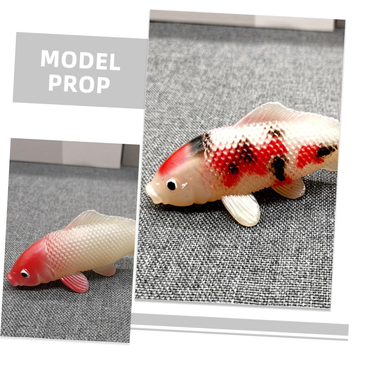 Amazon.co.jp: WRITWAA 4個 鯉の模擬モデル 多機能 装飾品 鯉の模型