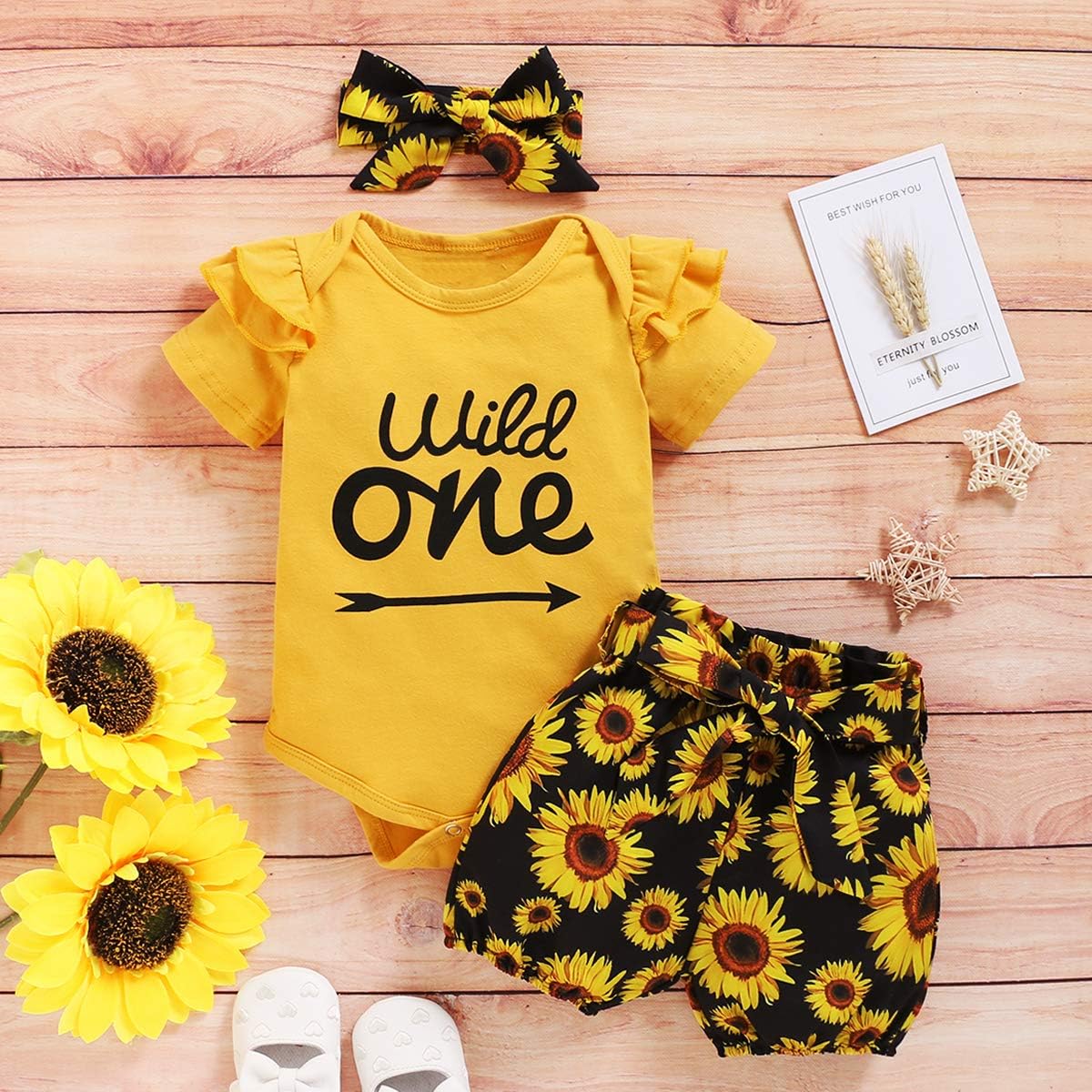 Baby Girl First Birthday Outfit 1st Birthday Girl Outfit Infant Wild One Bodysuit - Image 5