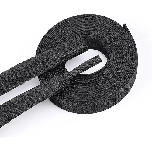 Braided Sleeving 2:1 Shrinkable Fabric Heat Shrink Tubing- Abrasion Protection Flexibility Wiring Harness Cable Sheath (1/2" ID, 16ft)