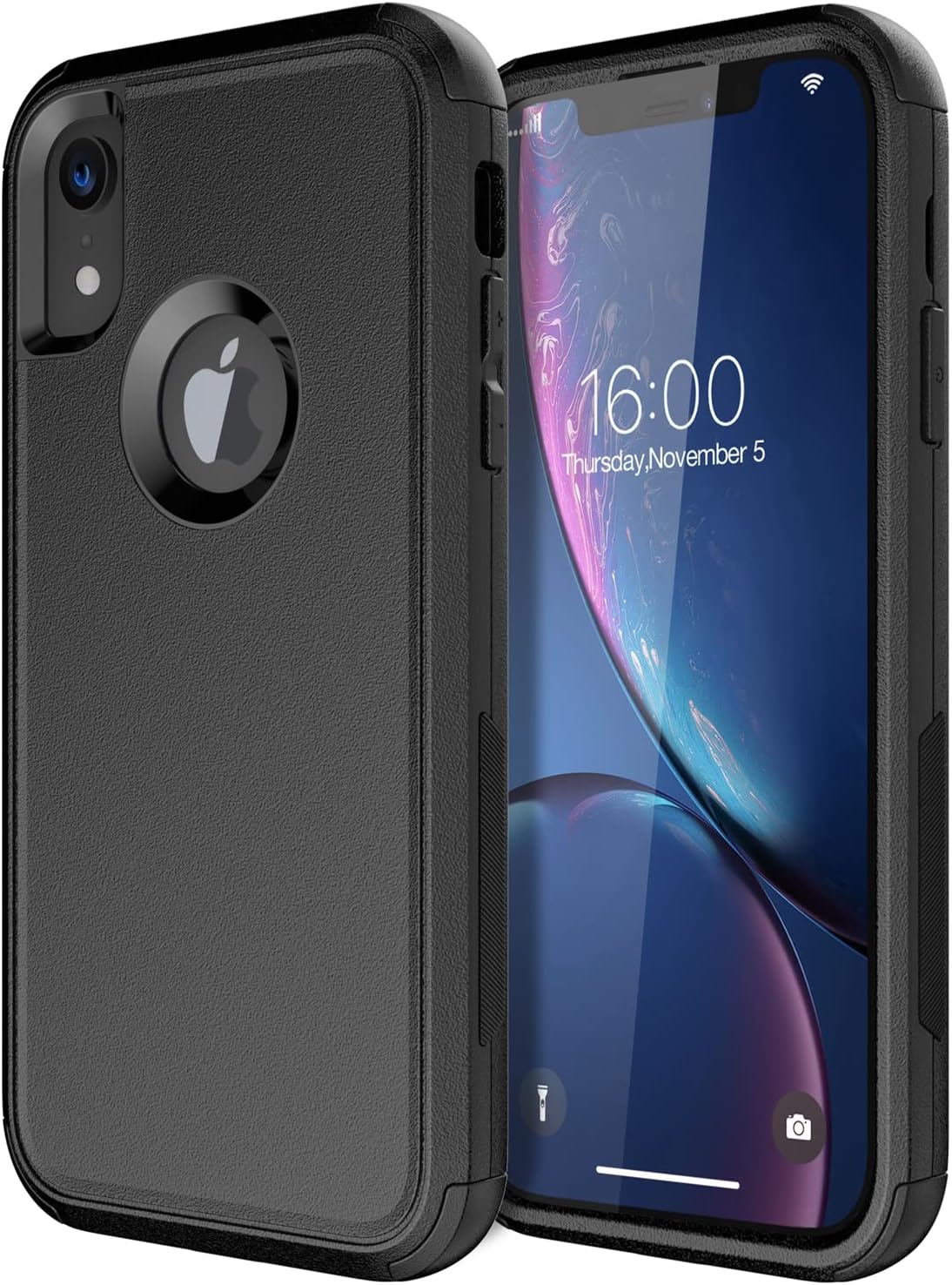Diverbox for iPhone Xr Case [Shockproof] [Dropproof] [Dust-Proof],Heavy Duty Protection Phone Case Cover for Apple iPhone XR (Black)