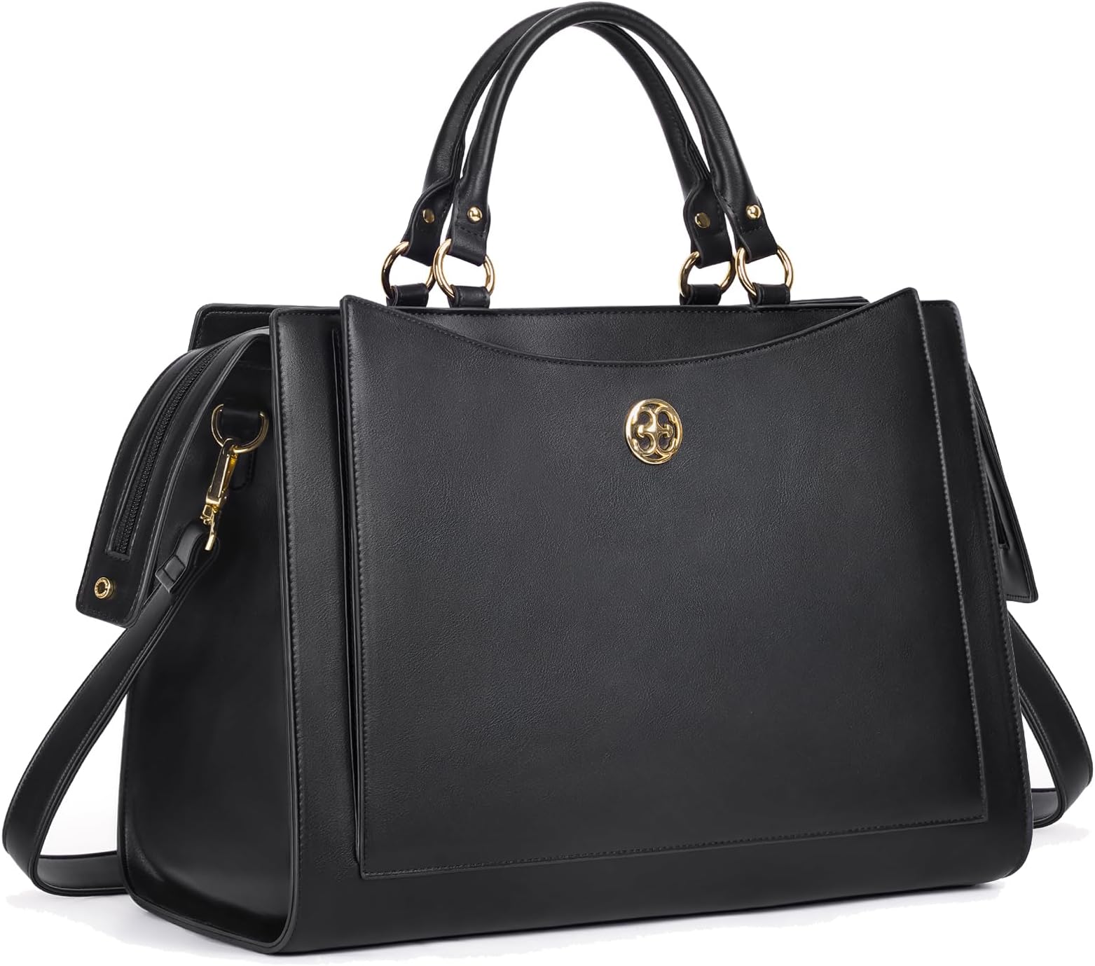 Missnine Laptop Bag for Women 15.6 inch PU Leather Briefcase Professional Computer Bag Business Office Work Bag