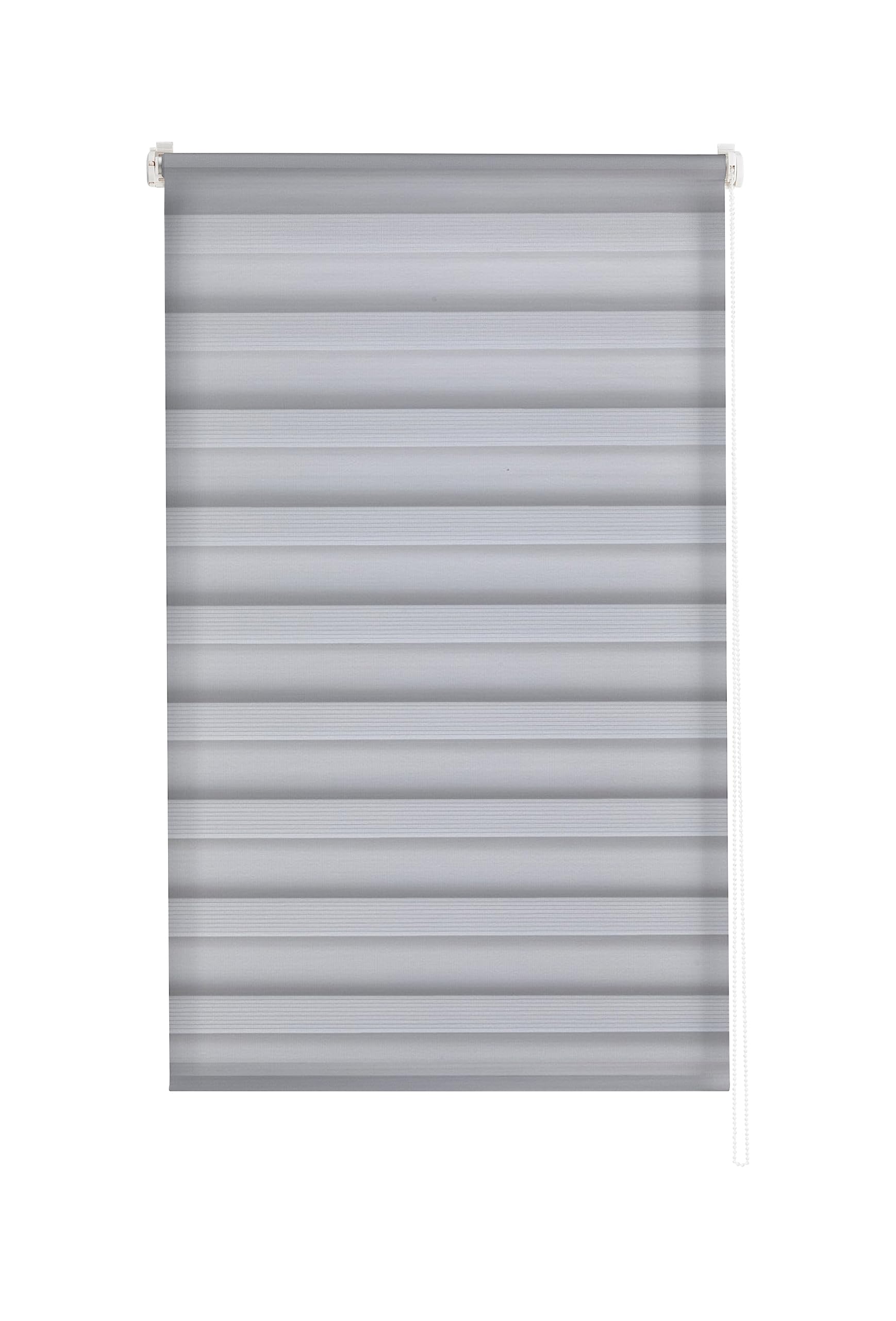 Store jour nuit sans outil Estoralis VERAL double tissu uni gris