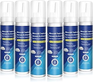 5% Topical Minoxidil Foam, Minoxidil for Men and Women, Infused with Biotin, Hair Growth Treatment, Supports Thicker and Fuller Hair & Beard (Minoxidil Foam, 12.66oz, 6 Month Supply)
