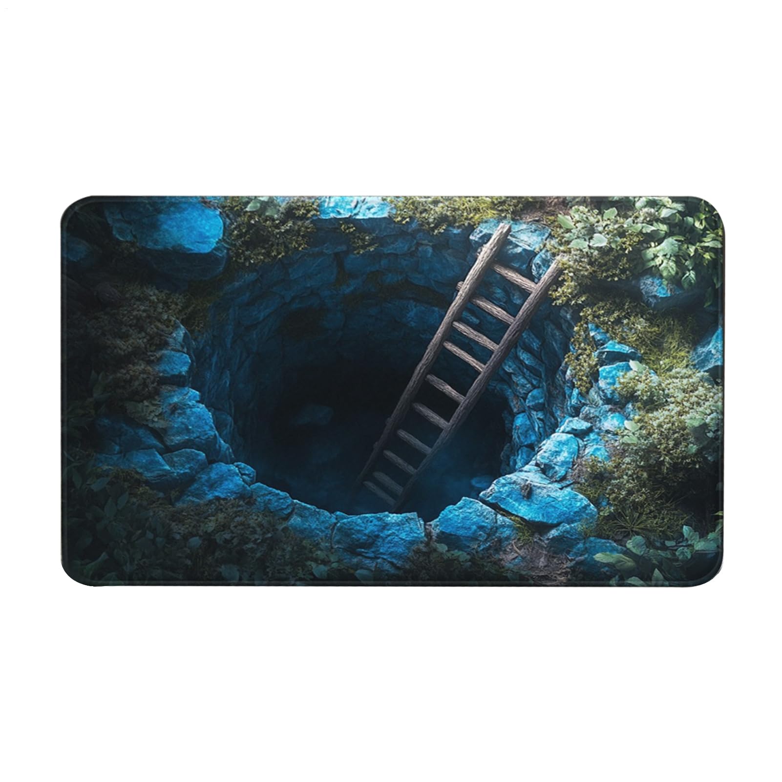 Tapis d'illusion d'optique 3D paillasson entrée intérieur esthétique