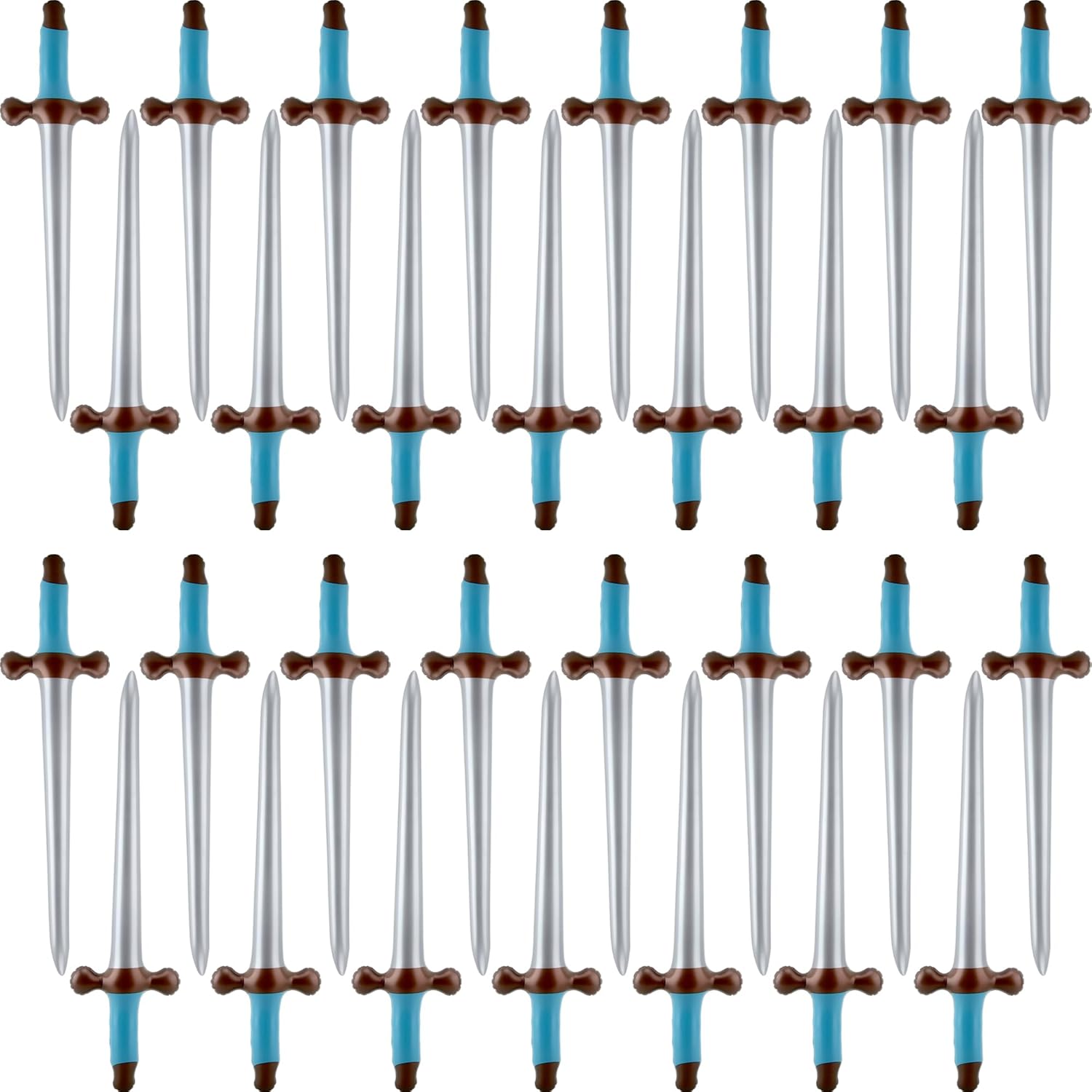 30 Pack 24 Inch Inflatable Sword Toys Inflatable Weapons Blow Up Pirate Sword for Halloween Cosplay Birthday Swimming Pool Party Decor
