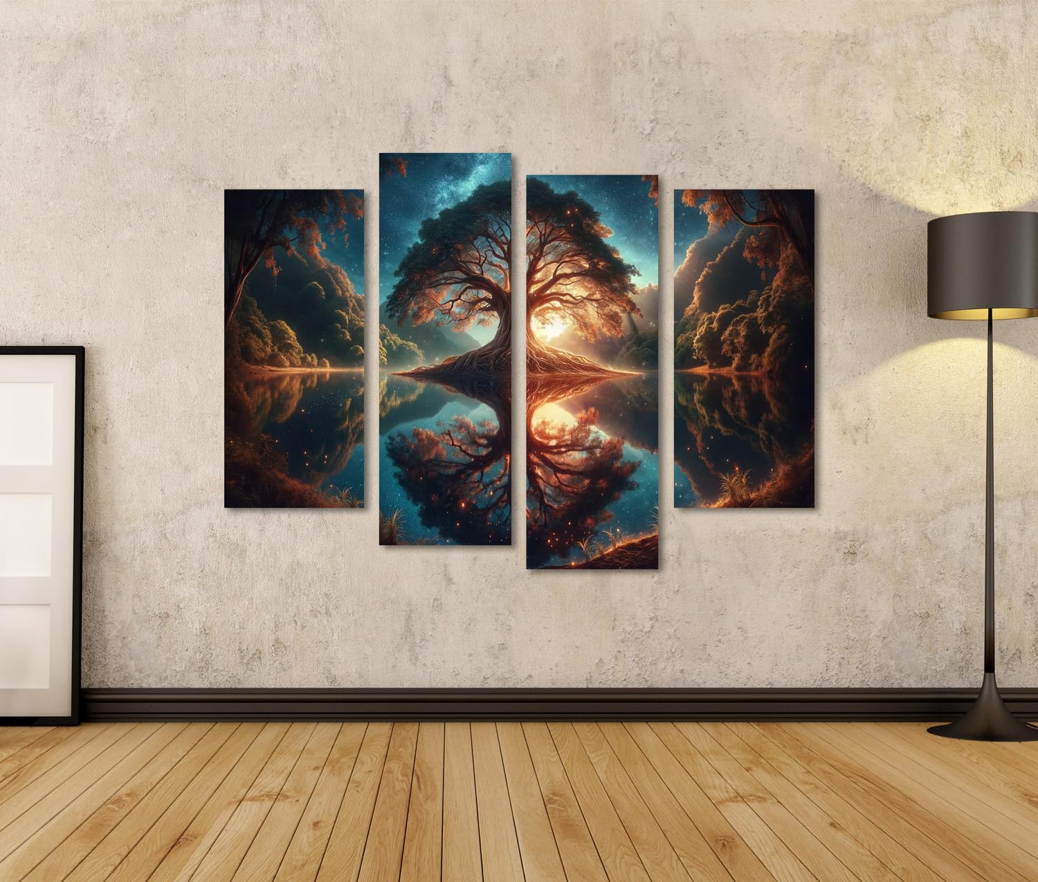 islandburner Quadro su Tela Ampio Formato Di Un Paesaggio Mistico E Tranquillo Immagini Poster