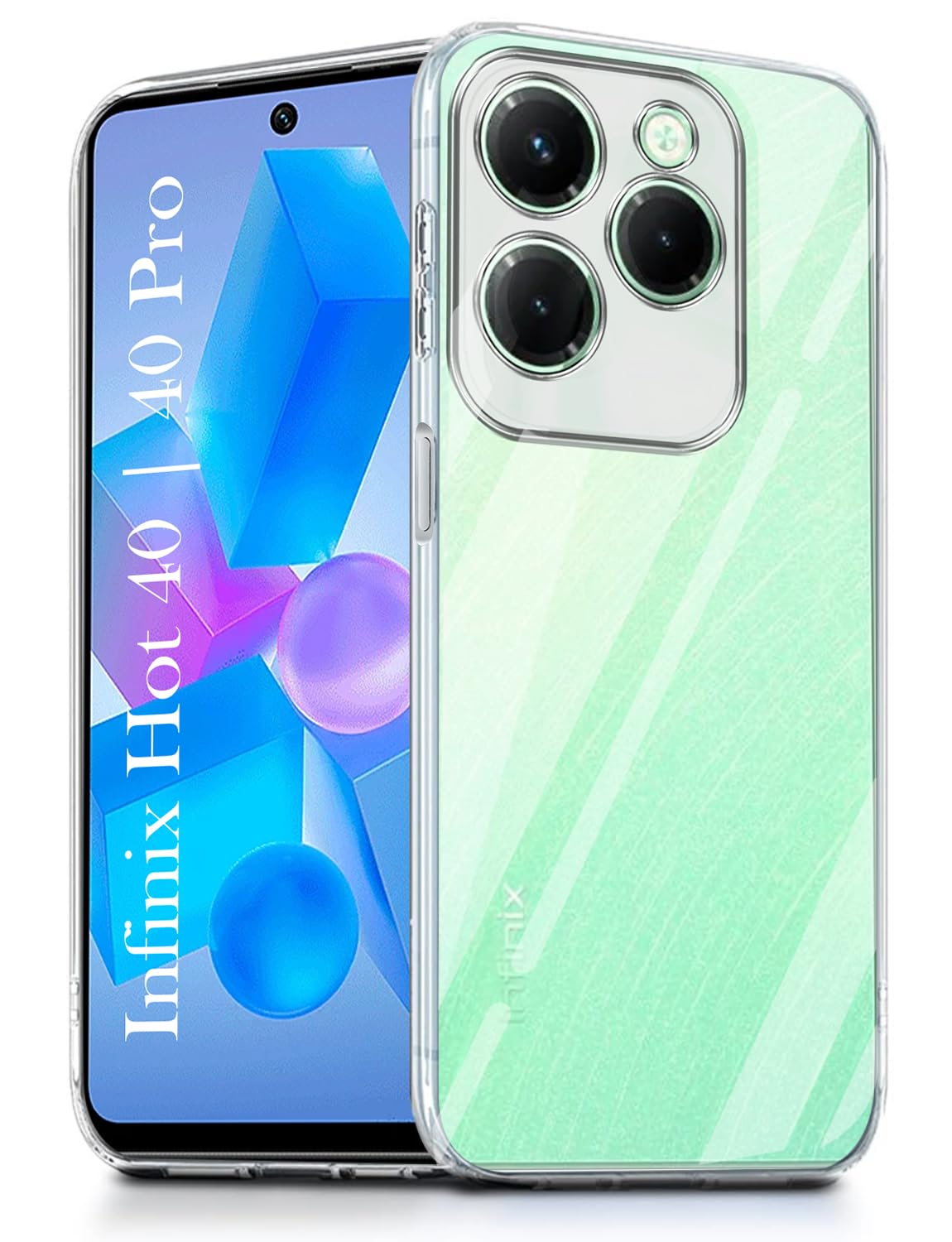 Jkobi Back Cover for Infinix Hot 40 | Infinix Hot 40 Pro (Silicone Clear Shockproof Case with Camera Protection | Soft and Flexible | Transparent) (B0DDQ8K1G7) Amazon Price History, Amazon Price Tracker