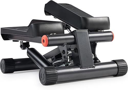 Miniatura 7 de Sunny Health & Fitness Mini paso a paso para hacer ejercicio en casa, máquina de entrenamiento con banda de resistencia, cardio de cuerpo completo,