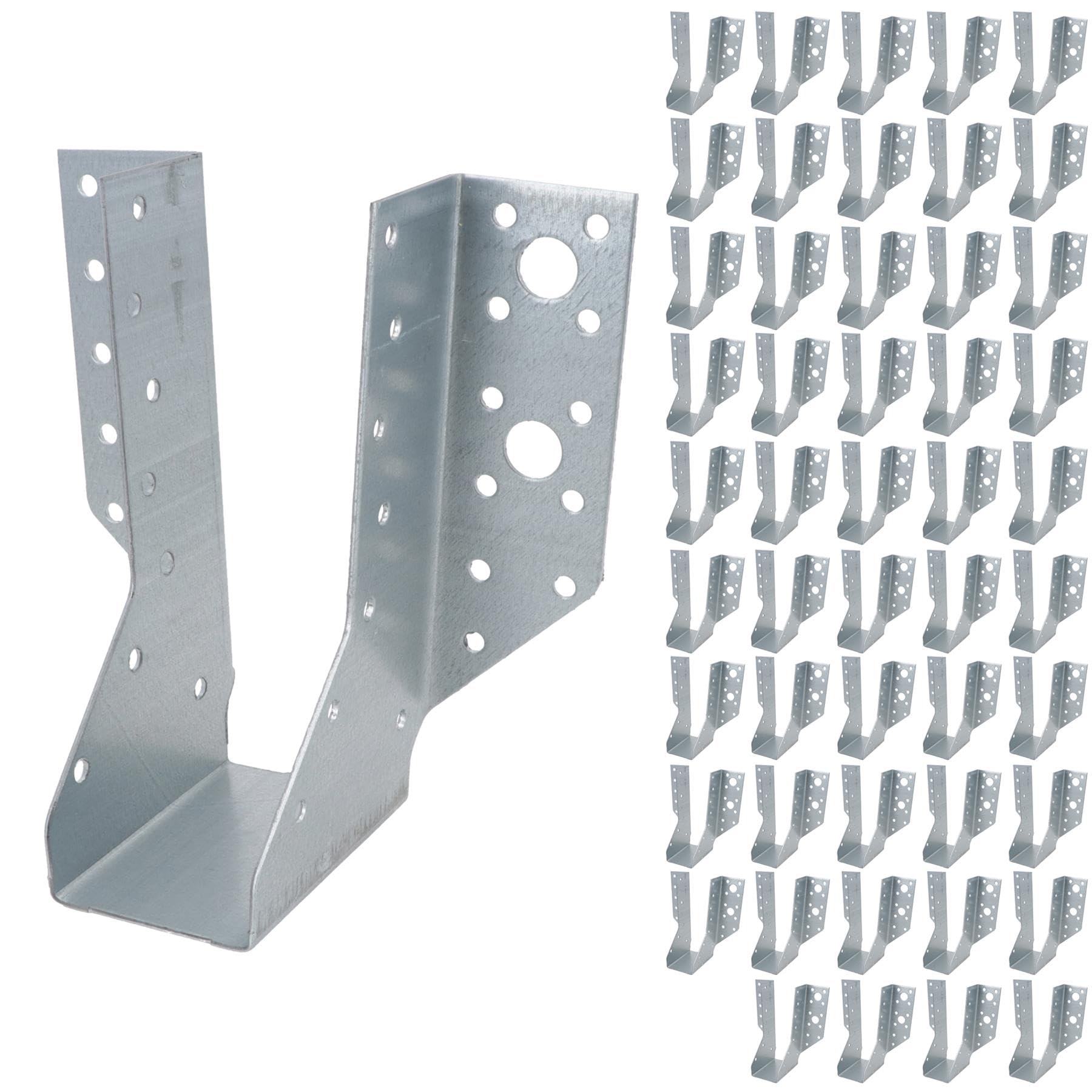 Multi Truss Hanger Joist Support Fixings 47mm (W) x 148mm (L) Galvanised 50pc