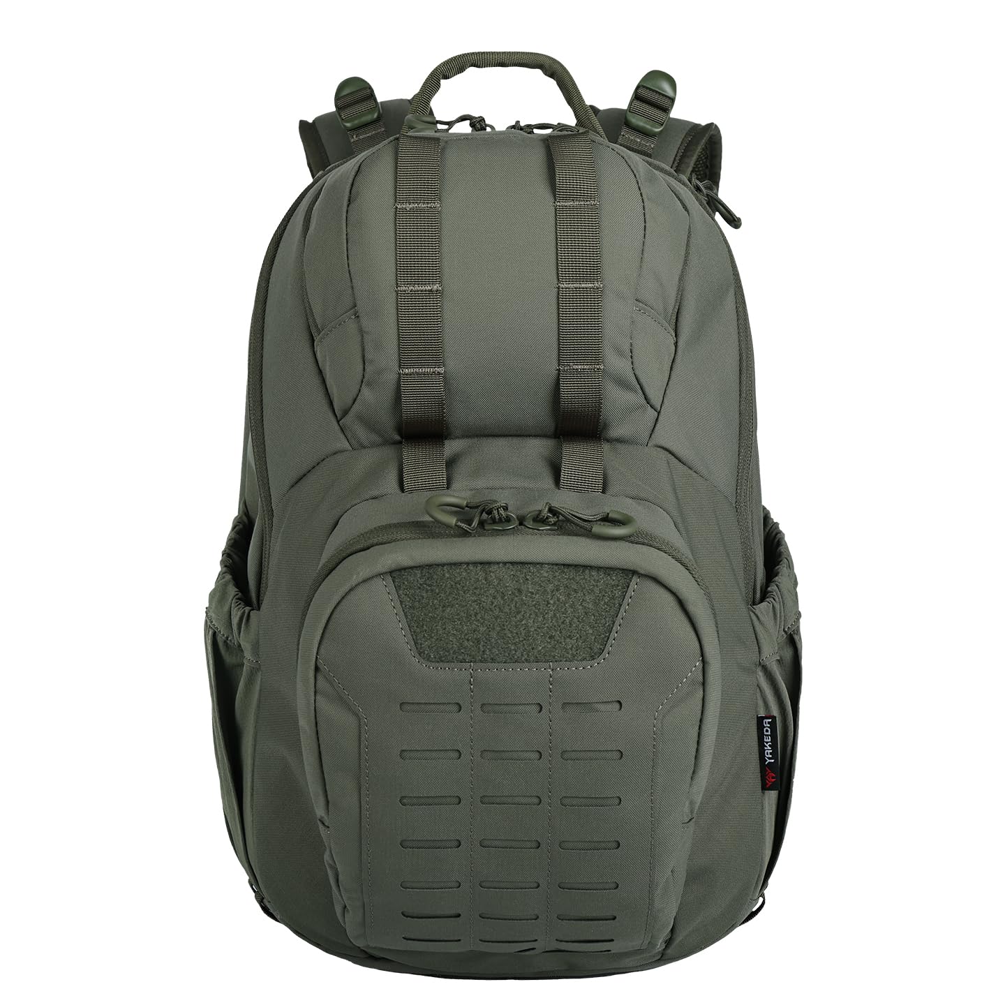 vAv YAKEDA 500D NylonTactical Military Backpack for Men,Fit 12.6-15.6 inches Laptop, Daily Bag for Hiking,hunting,running (Green)