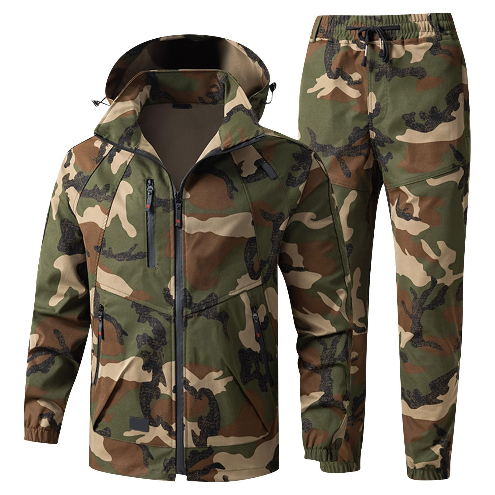 Tenue De Camouflage Vestes Coupe-Pluie Randonnée Homm Ete Pantalon De Chasse Homme Travail Peche Jogging Treillis Militaire Homme