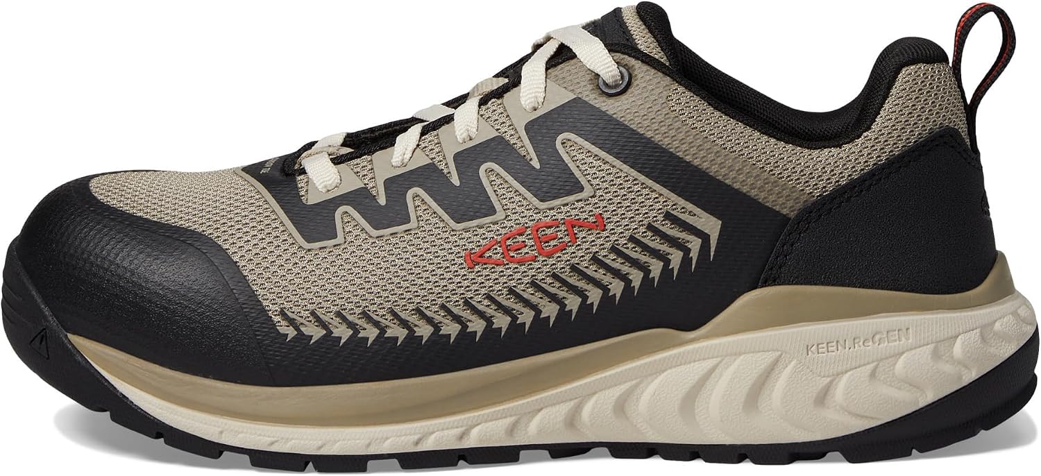 KEEN Utility Men's Arvada Low Height Composite Toe Breathable Industrial Work Sneakers