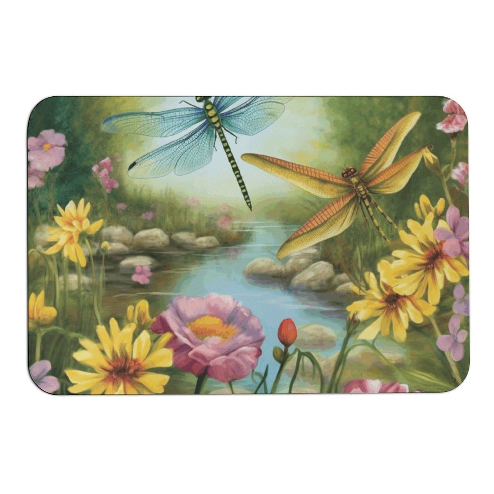 Tapis de sol libellule antidérapant idéal pour les retours du jardin