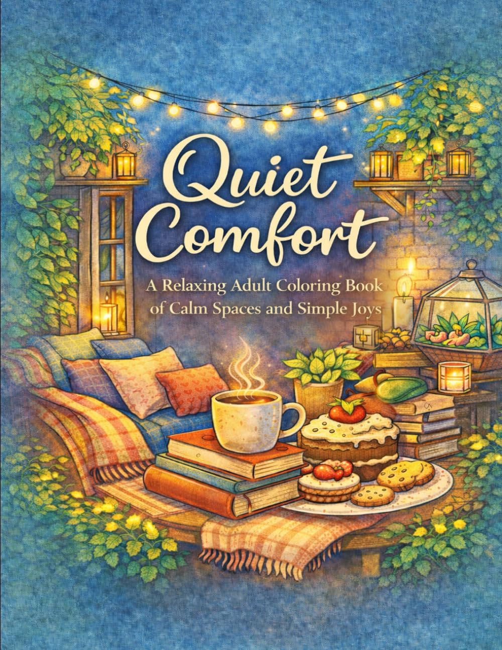 Quiet Comfort: A Relaxing Adult Coloring Book of Calm Spaces and Simple Joys