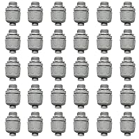 Vista 7 de Conectores de conducto, conector hermético de líquido de 1/2 pulgada NPT no metálico para accesorios de conducto flexibles eléctricos de PVC, 180