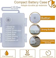 Vista 4 de Guirnalda de luces 3D para taza de cerveza para decoración del día de San Patricio, 10 pies, 15 luces LED con control remoto USB y funciona