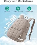 BAGSMAT Womens Backpack Travel Laptop Backpack, Quilted College Laptop Bookbag, Computer Water-Resistant Casual Daypack