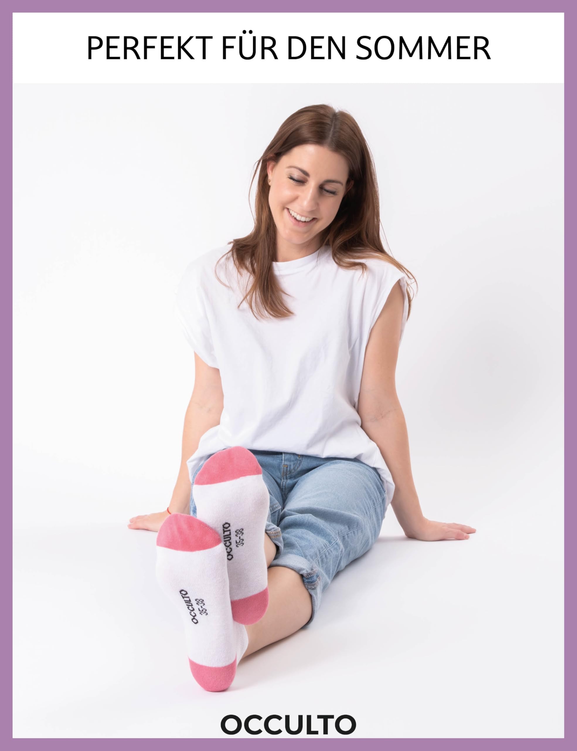 Occulto Damen Sneaker Socken 10er Pack (Modell: Maja)