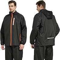 Vista 5 de JAEZZIY Trajes de lluvia para hombre impermeables