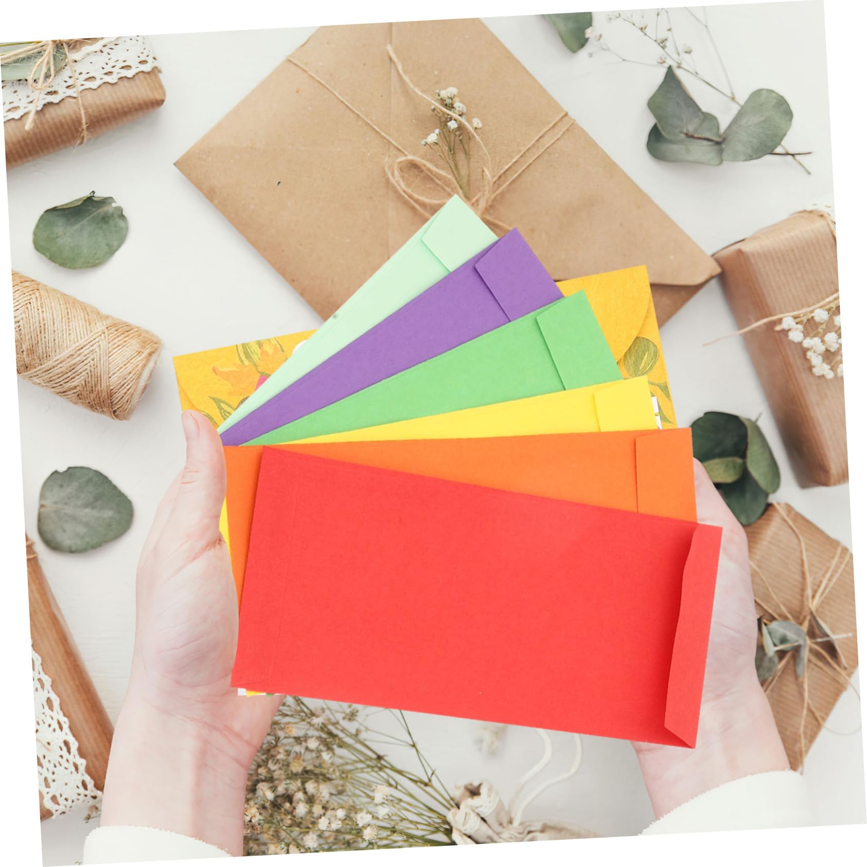 120 pièces Enveloppes Autocollantes pour Budget Papier pour Économies Pourboires Chèques et Billets Lot de Multicolores