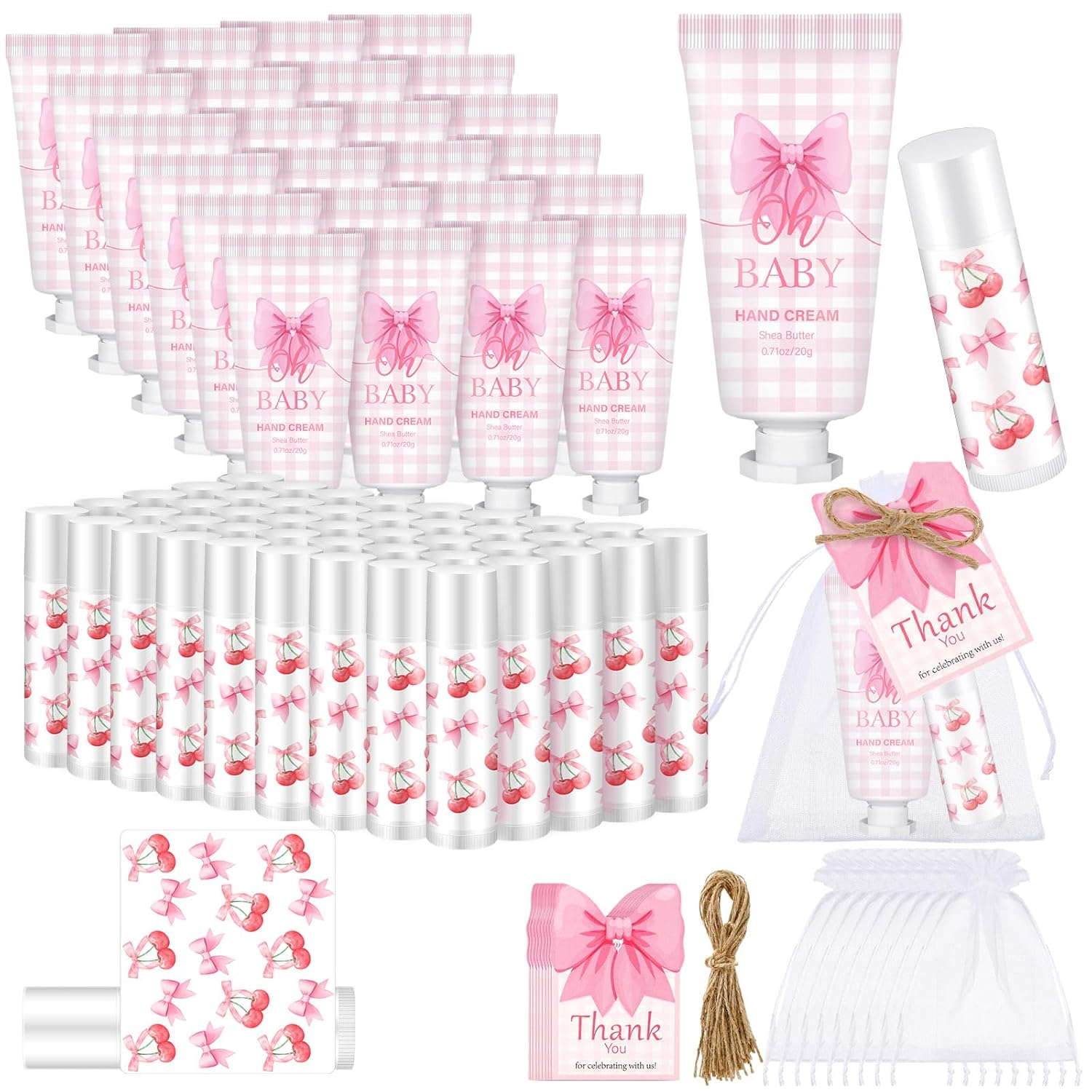 50 Set Purple Ribbon Awareness Gifts Bulk Woman Purple Ribbon 50 Lip Balm 50 Hand Cream 50 Bag 50 Tag for Domestic Violence Awareness Lupus Epilepsy Pancreatic Cancer Party