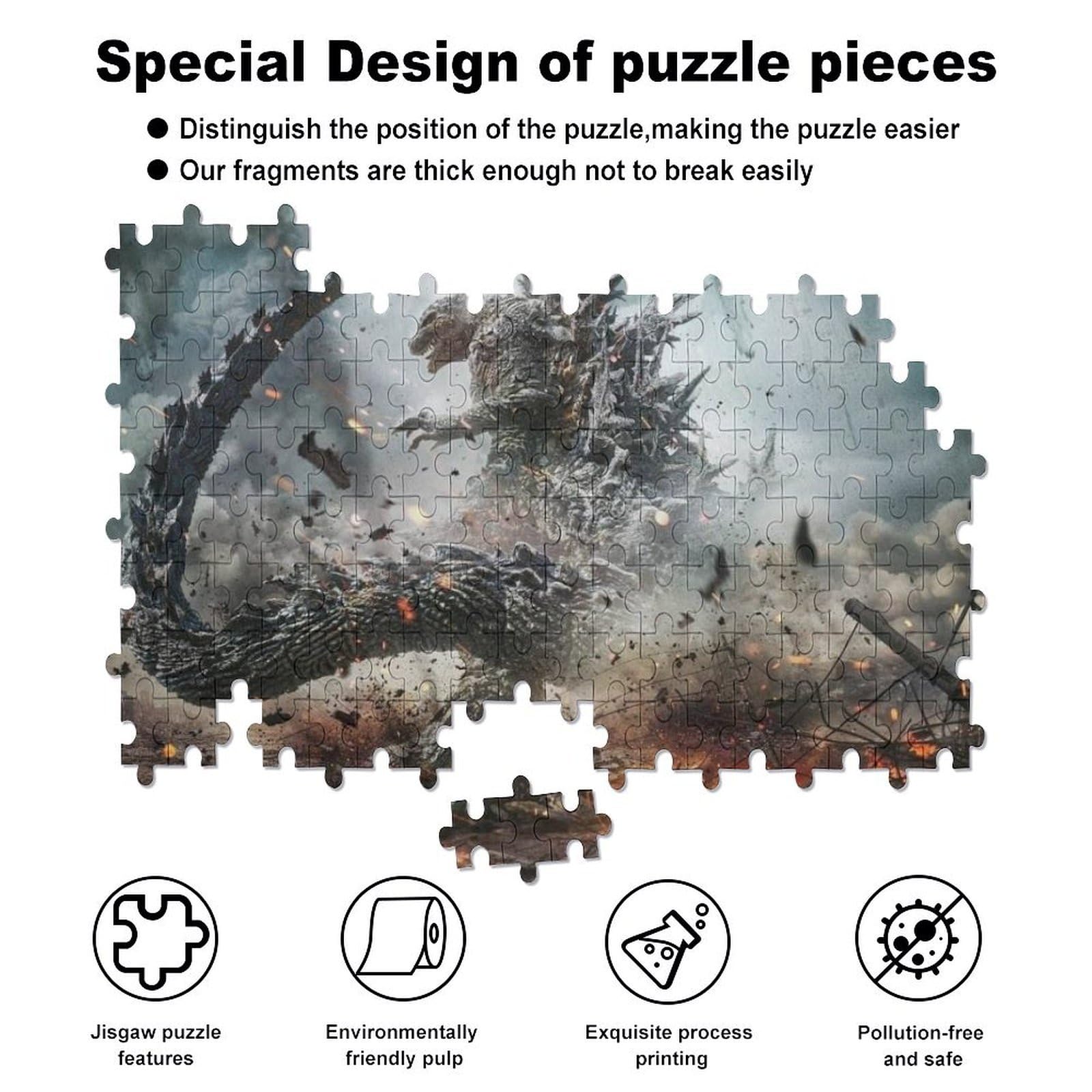 Amazon.co.jp: ゴジラ ジグソーパズル 木製 2000ピース パズル アニメ