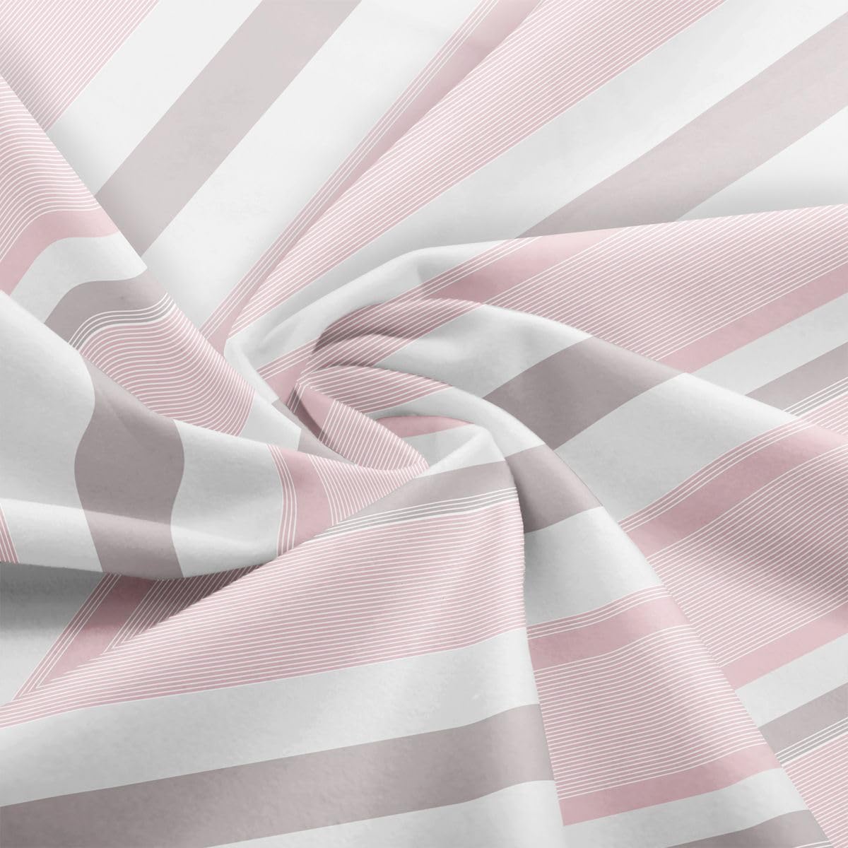Homewish Tessuto Linea Strisce Rosa by The Yard