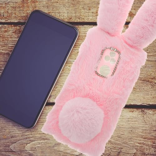 Miniatura 7 de Mikikit Lovely Bunny - Funda protectora 3D suave y esponjosa compatible con Moto G Play de 6.65 pulgadas, ligera, resistente a los arañazos, diseño