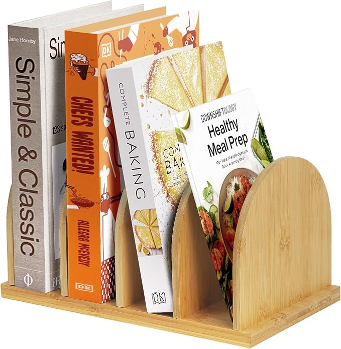 Bamboo Cook Book Organizer