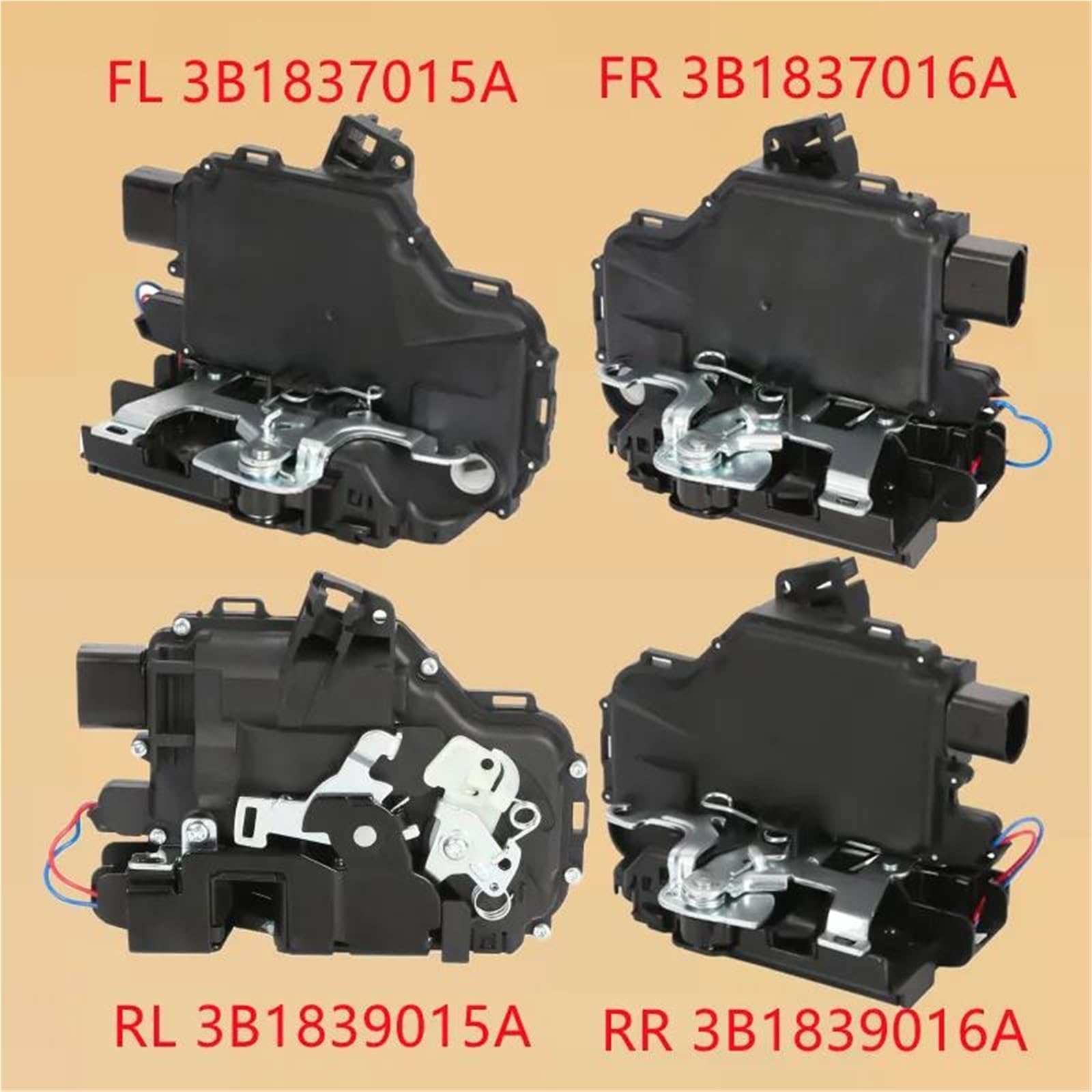 Auto Serratura Attuatore 3B1837015A 3B1837016A Per Seat Per Arosa Hatchback 1997 1998 1999 2000 2001 2002 2003 2004 Attuatore Serratura Porta(Rear Left)