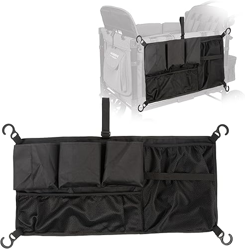 Red de carga con múltiples bolsillos para cochecito, red de carga para cochecito, organizador de cochecito Oxford, espacio de almacenamiento
