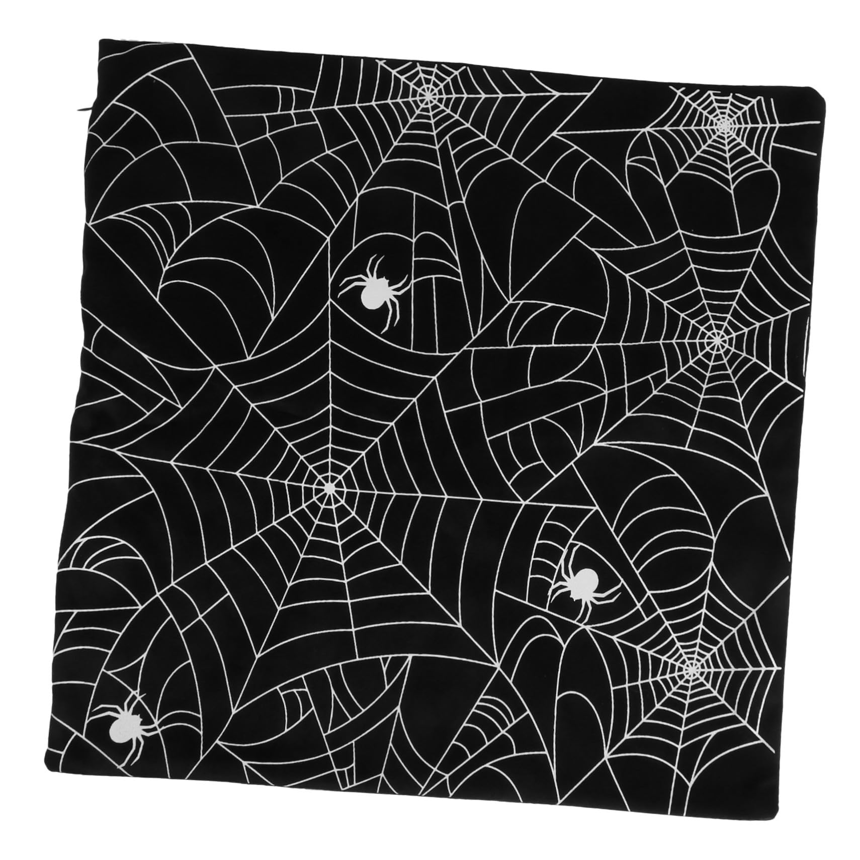 Toile d'araignée housse de coussin Halloween Amosfun lavable et zippée pour salon
