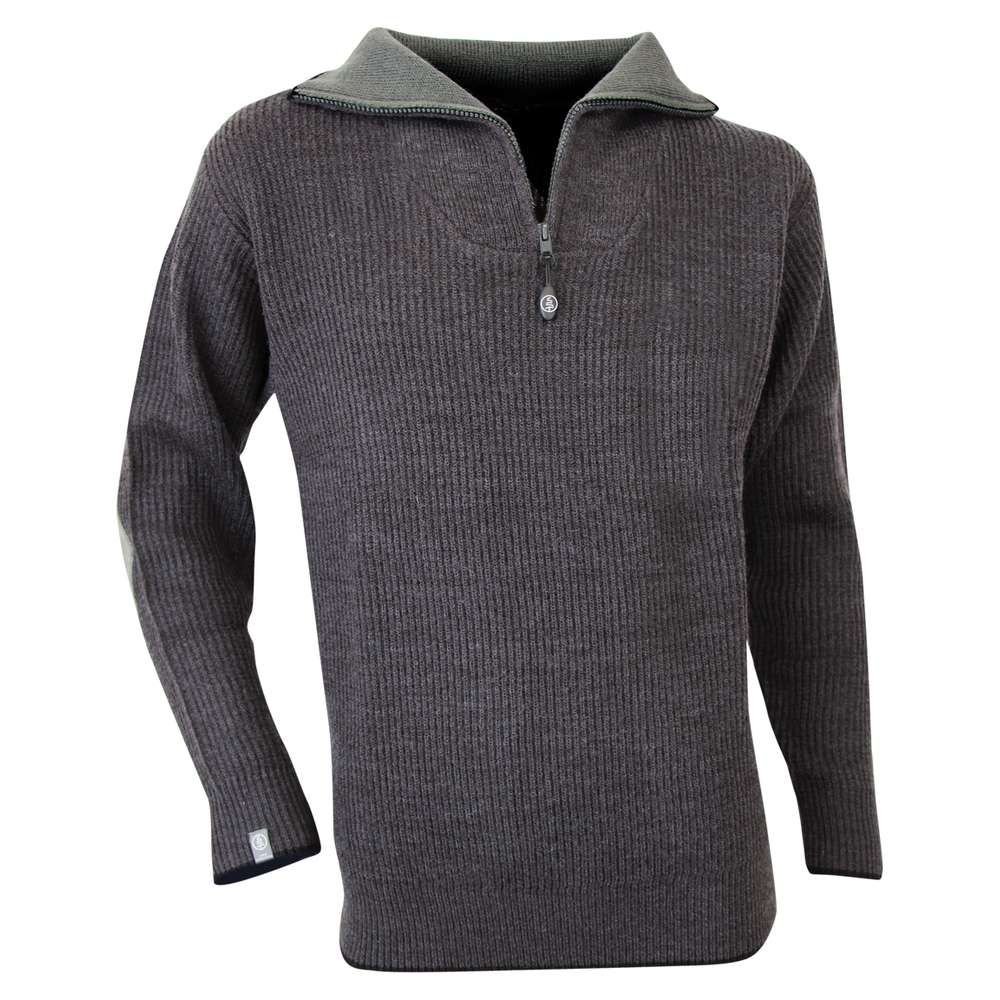 LMA 803170 CACAO Pull Col Camionneur, Noir, Taille 5